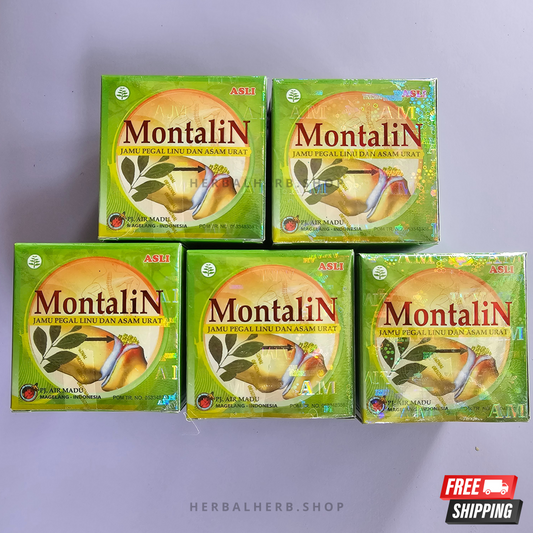 50 Box Montalin  Montalin Herb Capsule for Urid Acid Cholestrol Rheumatism ORIGINAL