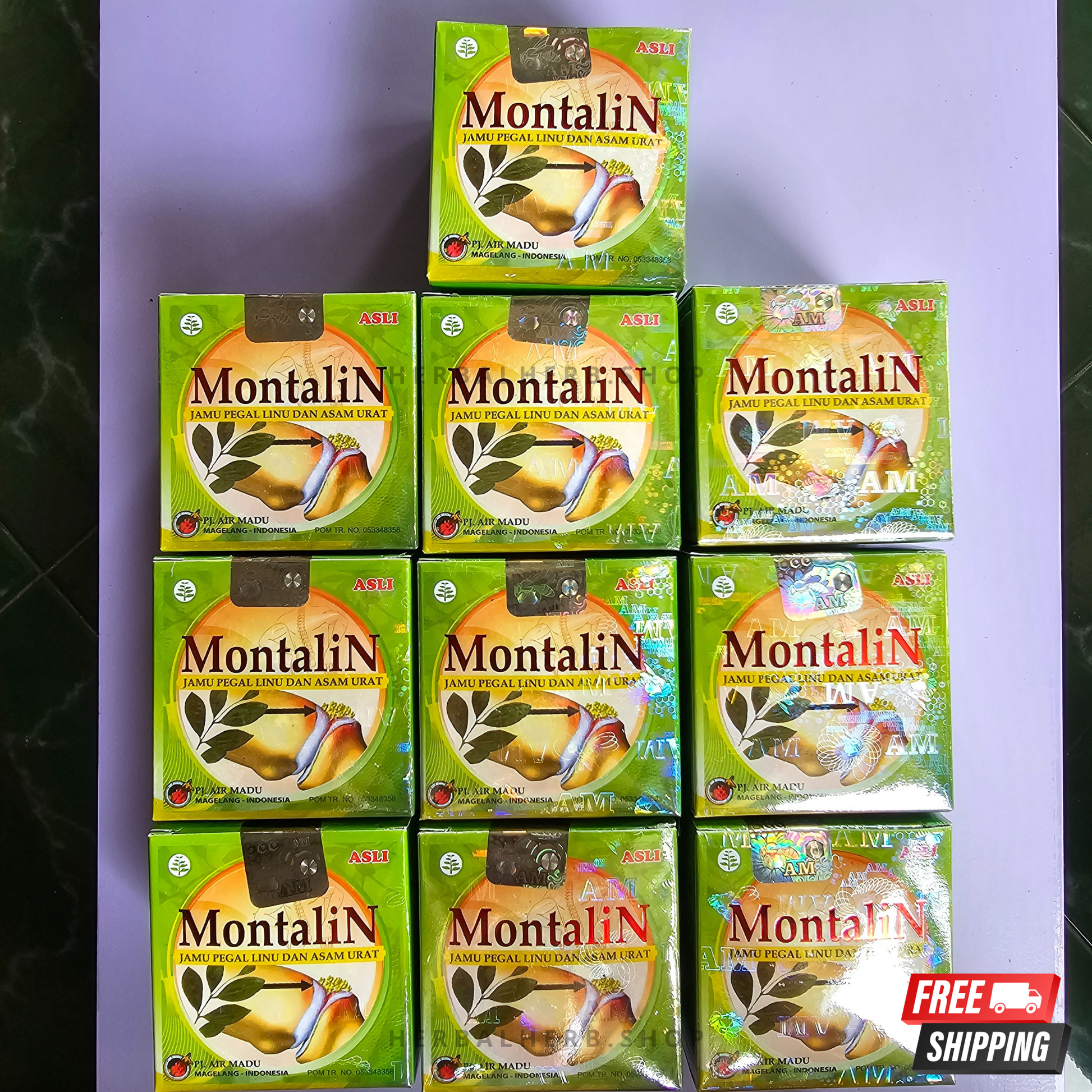 50 Box Montalin  Montalin Herb Capsule for Urid Acid Cholestrol Rheumatism ORIGINAL