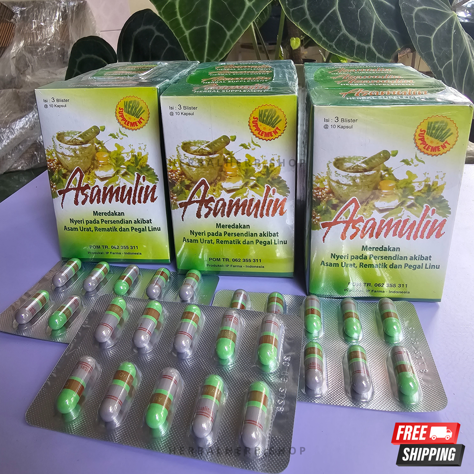 100 Box Asamulin For Gout Cholestrol Rheumatism Etc | herbalherb.shop