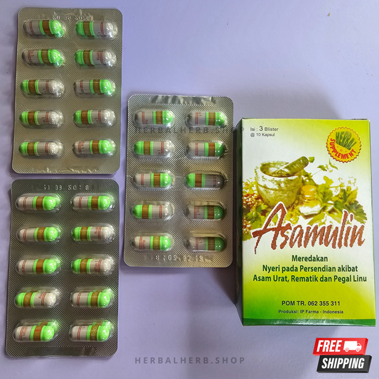 10 Boxes Asamulin For Gout Cholestrol Rheumatism Free Shipping